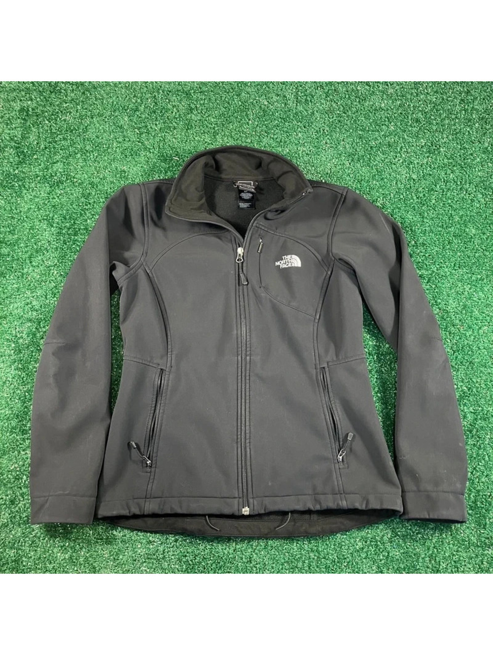 The north face women’s black full zip jacket size small